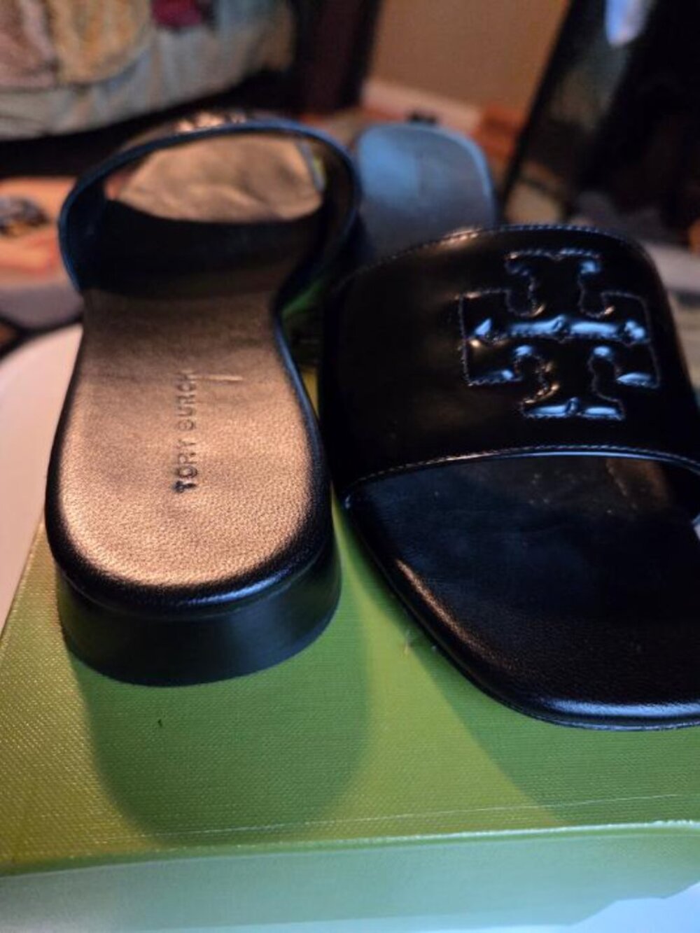 Tory Burch Everly Low Heel Leather Slide - Picture 4 of 6